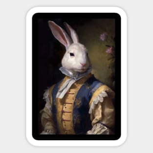 White Rabbit Classic Portrait Sticker